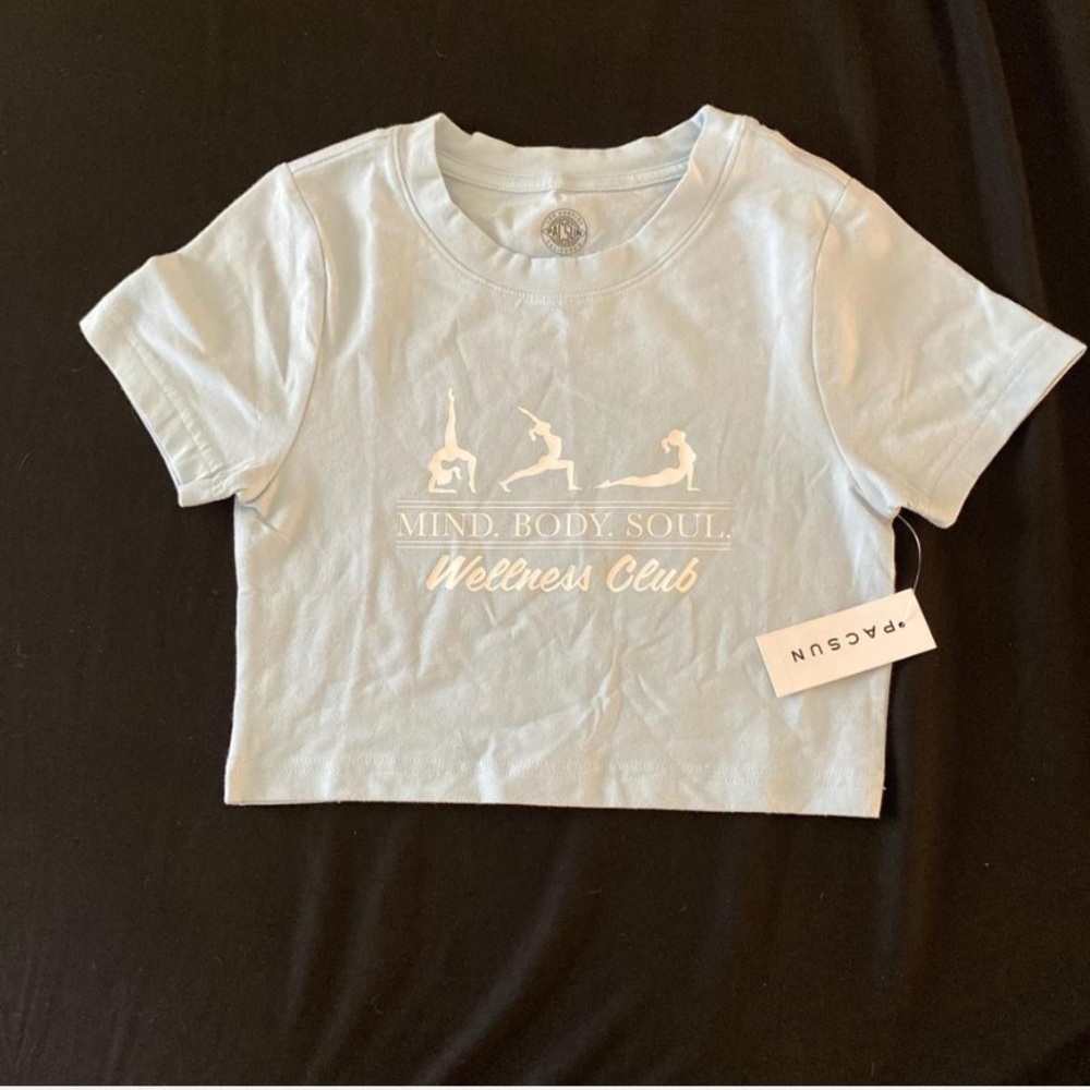 Light blue baby tee